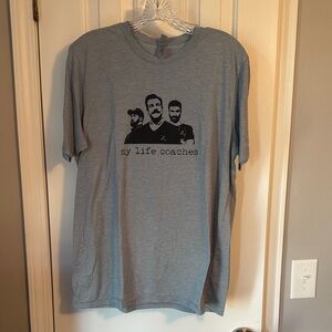 Next Level Apparel Light Blue Graphic Tee